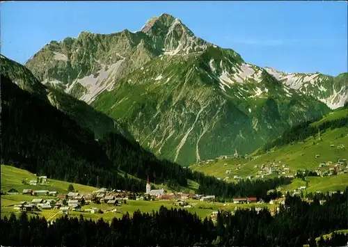 Ak Riezlern Mittelberg Vorarlberg, Hirschegg, Widderstein