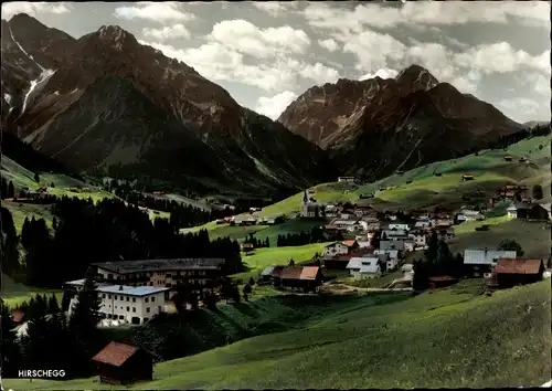 Ak Hirschegg Mittelberg in Vorarlberg, Elfer- und Zwölferkopf, Widderstein