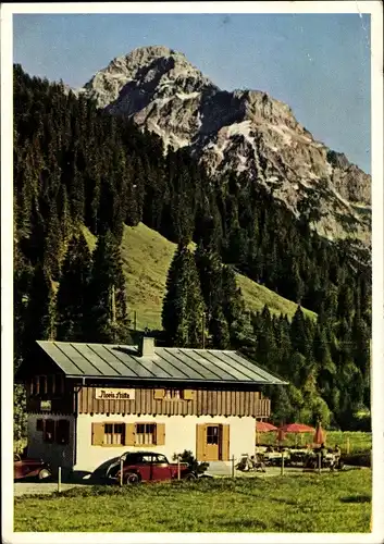 Ak Baad Mittelberg im Kleinwalsertal Vorarlberg, Alpengasthof Noris Hütte