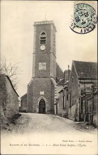 Ak Mont Saint Sulpice Yonne, L'Eglise