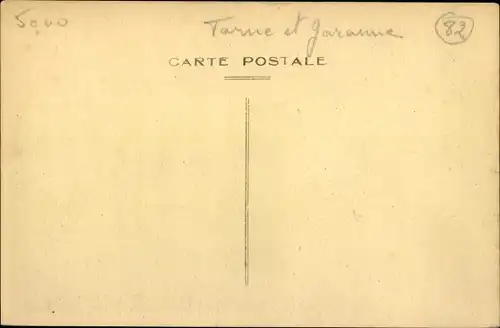 Ak Moissac Tarn et Garonne, Le Pont Cacor emporte par les eaux, Inondation du Midi 1930