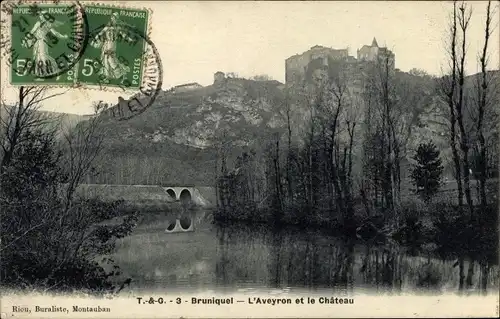 Ak Bruniquel Tarn et Garonne, L'Aveyron, Le Chateau