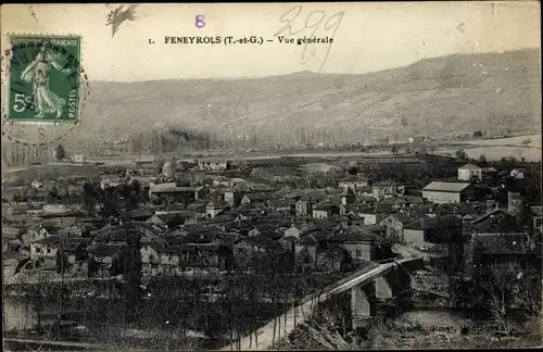 Ak Feneyrols Tarn et Garonne, Vue generale