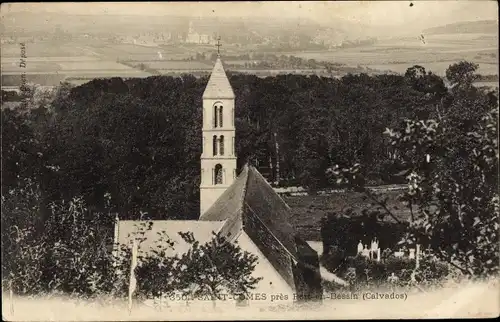 Ak Commes Calvados, Saint Comes, L'Eglise