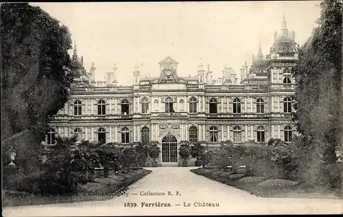 Ak Ferrières Seine et Marne, Le Chateau