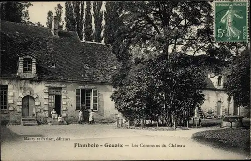 Ak Flamboin Gouaix Seine et Marne, Les Communs du Chateau