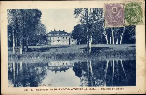 Ak Champeaux Seine et Marne, Château d’Aunoy