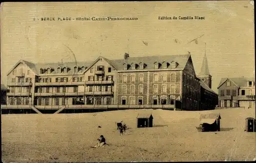 Ak Berck Plage Pas de Calais, Hopital Cazin Perrochaud
