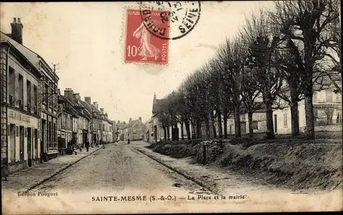 Ak Sainte Mesme Yvelines, La Place, La Mairie