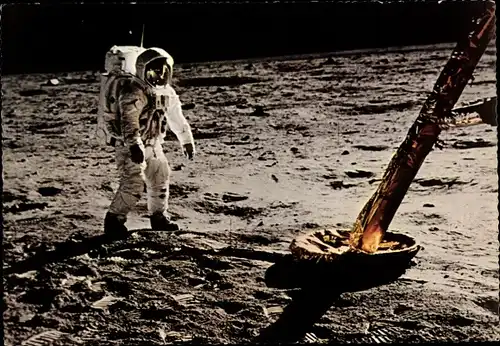 Ak Mondlandung, Apollo 11, 21. Juli 1969, Buzz Aldrin