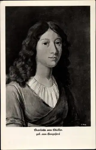 Künstler Ak Simanowitz, Ludowike, Charlotte von Schiller, Portrait