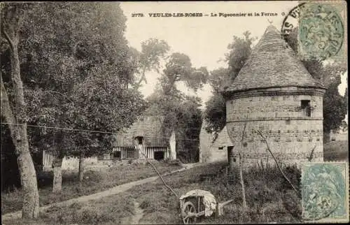 Ak Veules les Roses Seine-Maritime, Le Pigeonnier, La Ferme