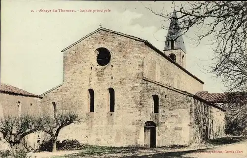 Ak Le Thoronet Var, Abbaye, Facade principale