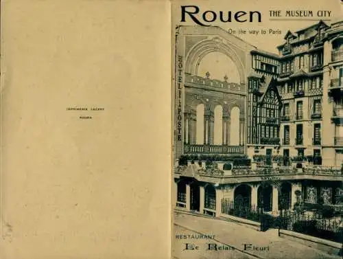 Klapp Ak Rouen Seine Maritime, Hotel de la Poste and Restaurant Le Relais Fleuri