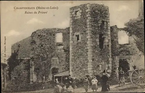 Ak Champtoceaux Maine et Loire, Ruines du Prieure
