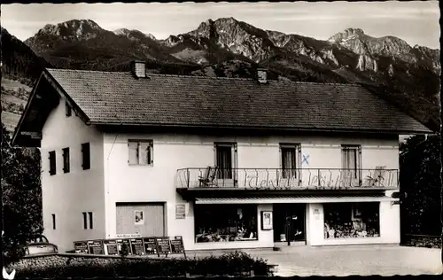 Ak Trauchgau Halblech im Allgäu Schwaben, Fremdenheim Textil Löchle