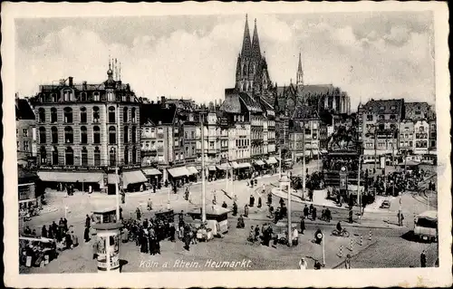 Ak Köln am Rhein, Heumarkt