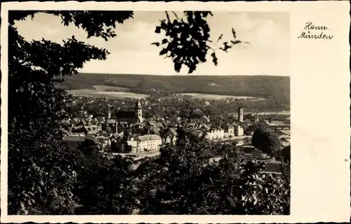 Ak Hann. Münden in Niedersachsen, Durchblick zum Ort