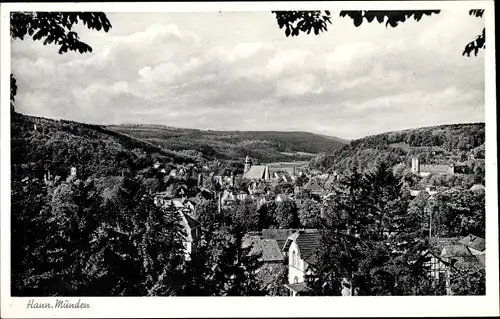 Ak Hann. Münden in Niedersachsen, Teilansicht