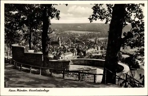 Ak Hann. Münden a. d. Werra, Weserliedanlage