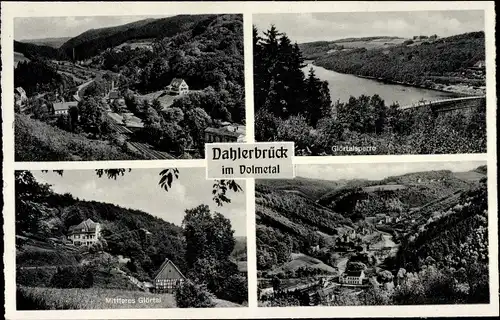 Ak Dahlerbrück Schalksmühle, Glörtalsperre, Ansichten vom Glörtal
