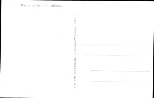 Ak Altenkirchen im Westerwald, Westerwaldheim
