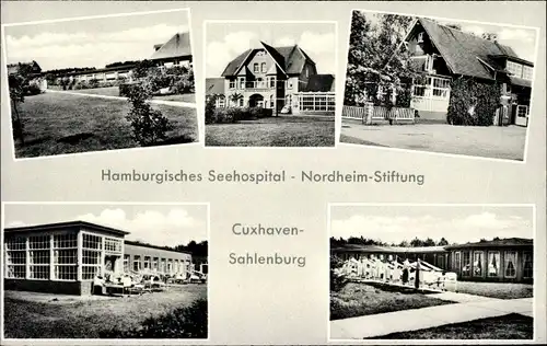 Ak Sahlenburg Cuxhaven in Niedersachsen, Hamburgisches Seehospital