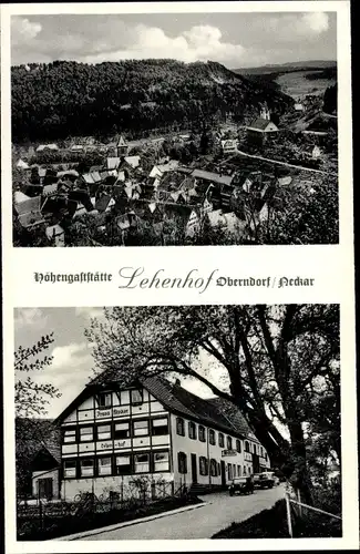 Ak Oberndorf am Neckar, Höhengaststätte Lehenhof