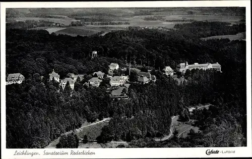 Ak Roderbirken Leichlingen im Rheinland, Fliegeraufnahme, Sanatorium Roderbirken