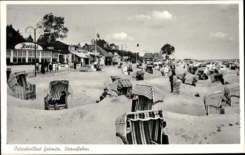 Ak Ostseebad Grömitz in Holstein, Strandleben, Kursaal