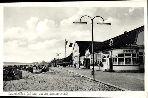 Ak Ostseebad Grömitz in Holstein, Strand, Kurpromenade