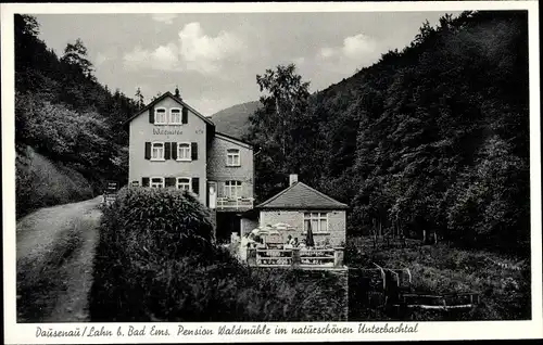 Ak Dausenau an der Lahn, Pension Waldmühle