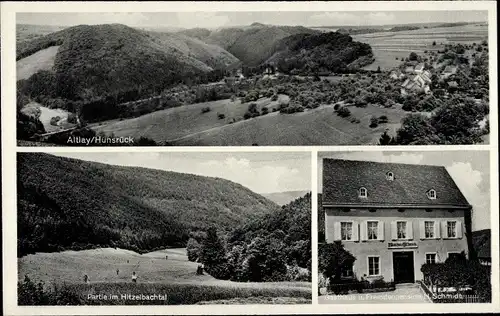 Ak Altlay Rheinland Pfalz, Panorama, Hitzelbachtal, Gasthof Schmidt