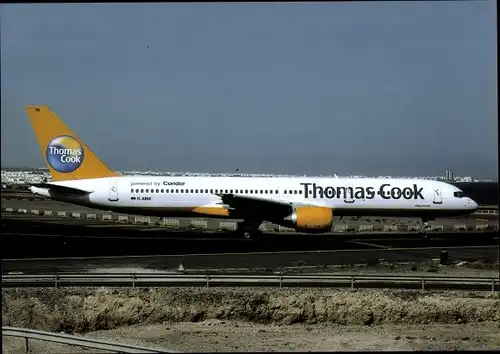 Ak Deutsches Passagierflugzeug, Thomas Cook powered by Condor, Boeing B757-200, D-ABNI