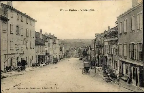 Ak Caylus Tarn et Garonne, Grande Rue