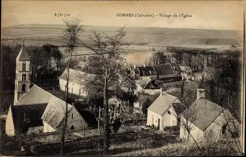 Ak Commes Calvados, Village de l'Eglise