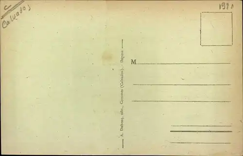 Ak Commes Calvados, Village de l'Eglise