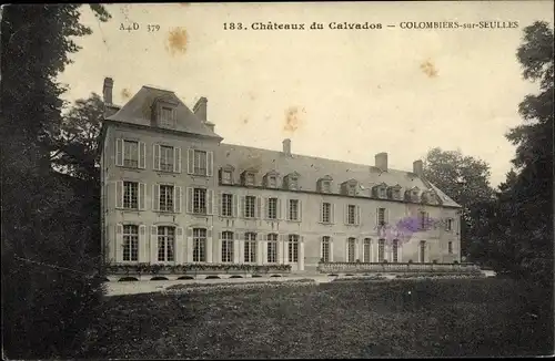 Ak Colombières sur Seulles Calvados, Le Chateau