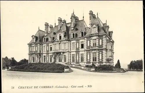 Ak Combray Calvados, Le Chateau, Cote nord