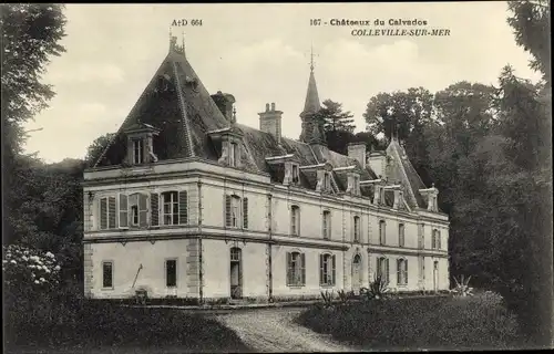 Ak Colleville sur Mer Calvados, Le Chateau