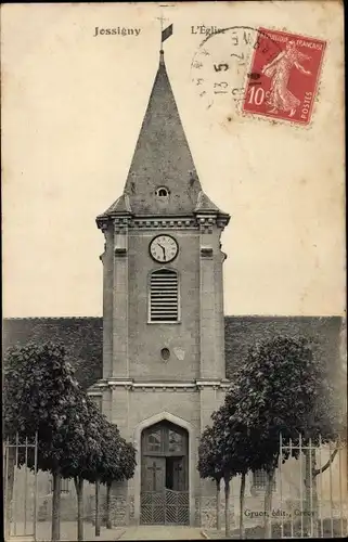 Ak Jossigny Seine-et-Marne, L'Eglise