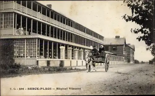 Ak Berck Plage Pas de Calais, Hopital Vincent