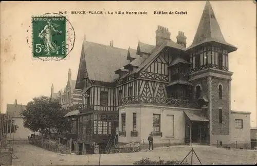 Ak Berck Plage Pas de Calais, La Villa Normande