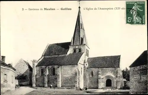 Ak Gaillon Yvelines, L'Eglise de l'Assomption