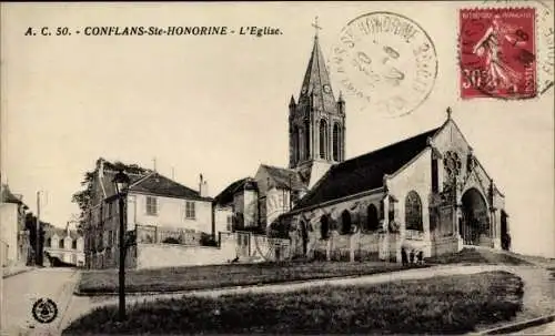 Ak Conflans Sainte Honorine Yvelines, L'Eglise