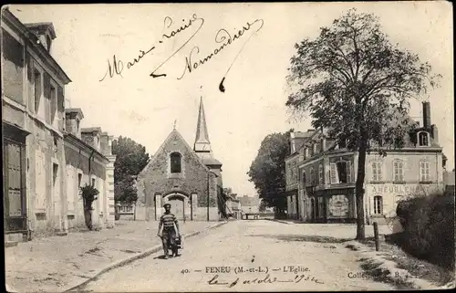 Ak Féneu Maine et Loire, L'Eglise