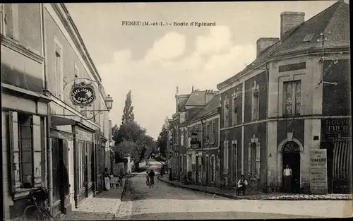 Ak Féneu Maine et Loire, Route d'Epinard