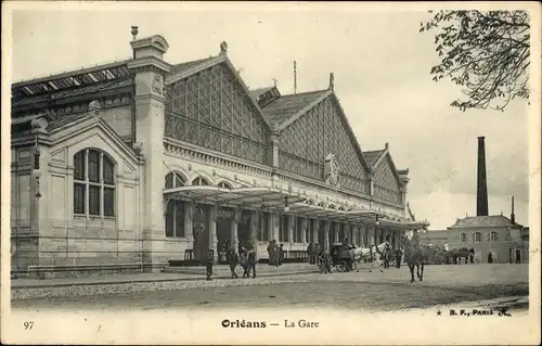 Ak Orléans Loiret, La Gare