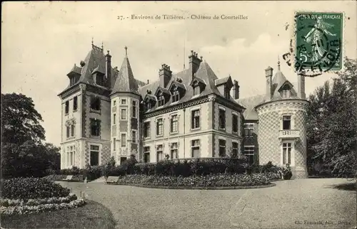 Ak Courteilles Eure, Le Chateau