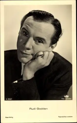 Ak Schauspieler Rudi Godden, Portrait, Ross 2840/1